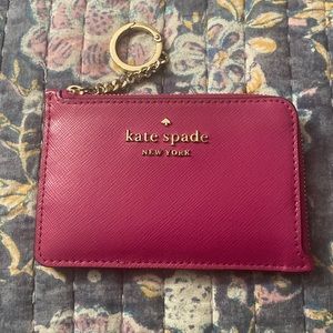 Kate Spade pink and burgundy credit card holder!Just like new,in great condition
